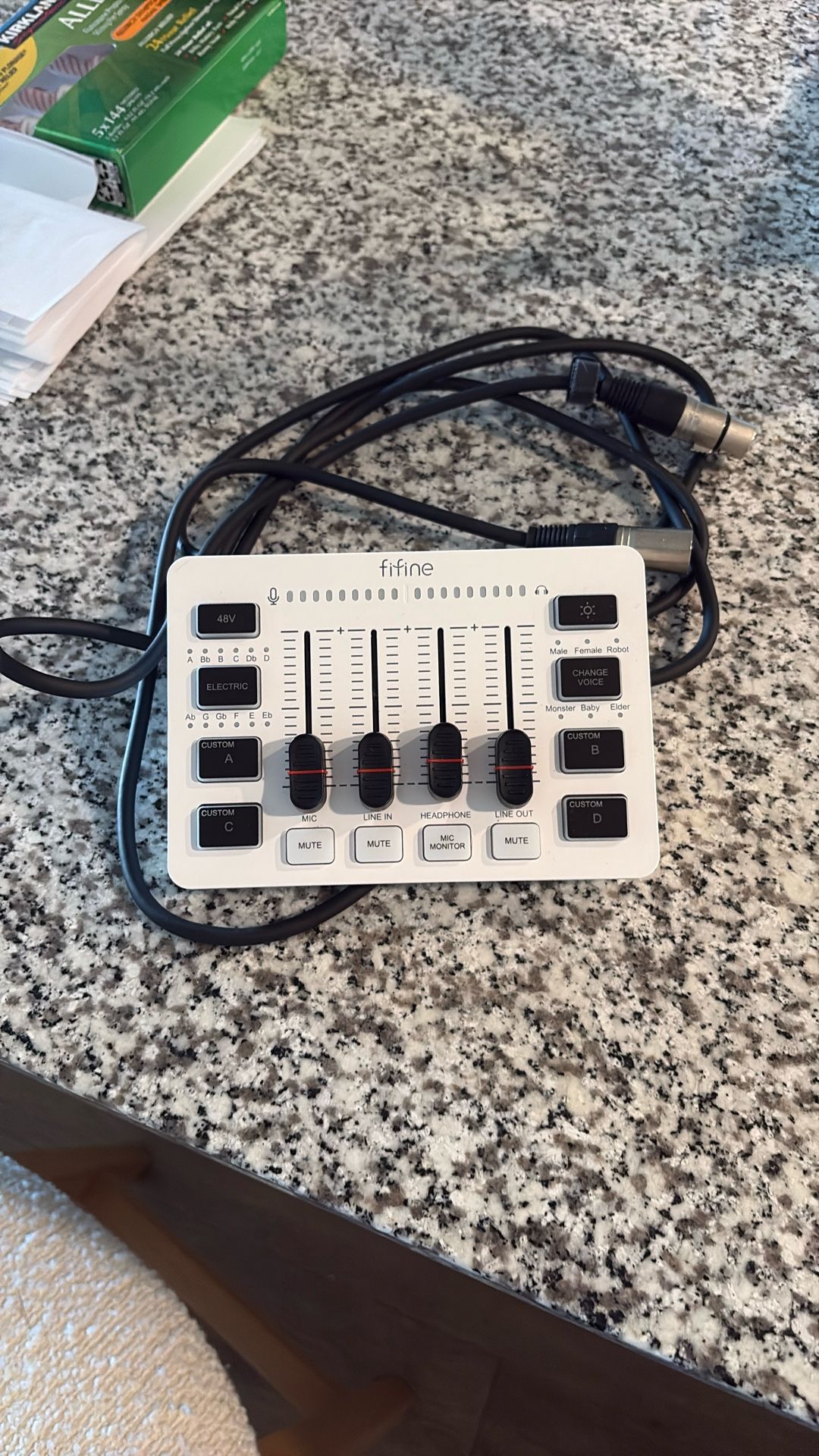 Fifine Sc3 Mixer And Xlr Cable