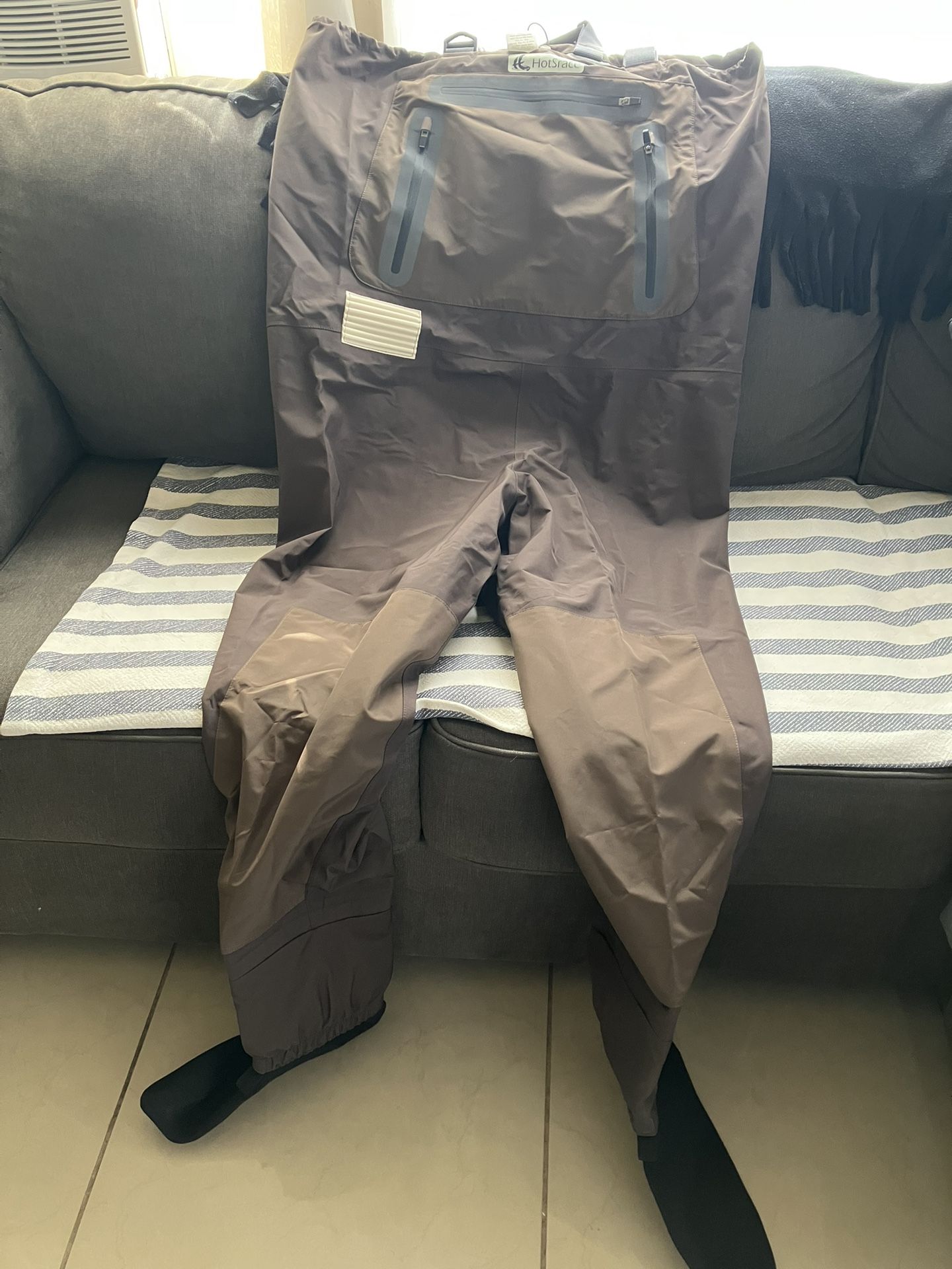 Chest Fishing Waders for Men and Women, 3-ply Nylon Waterproof Lightweight Waders with 4mm Neoprene Stockingfoot …