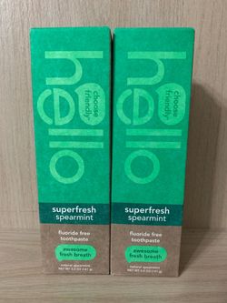 Hello Fluoride-Free Spearmint Toothpaste, Price for Both