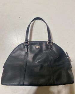 Black coach satchel bag purse