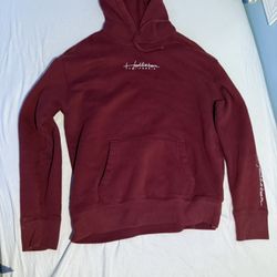 Hollister burgundy hoodie