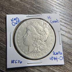 Rare 1894-O Silver Morgan Dollar Coin