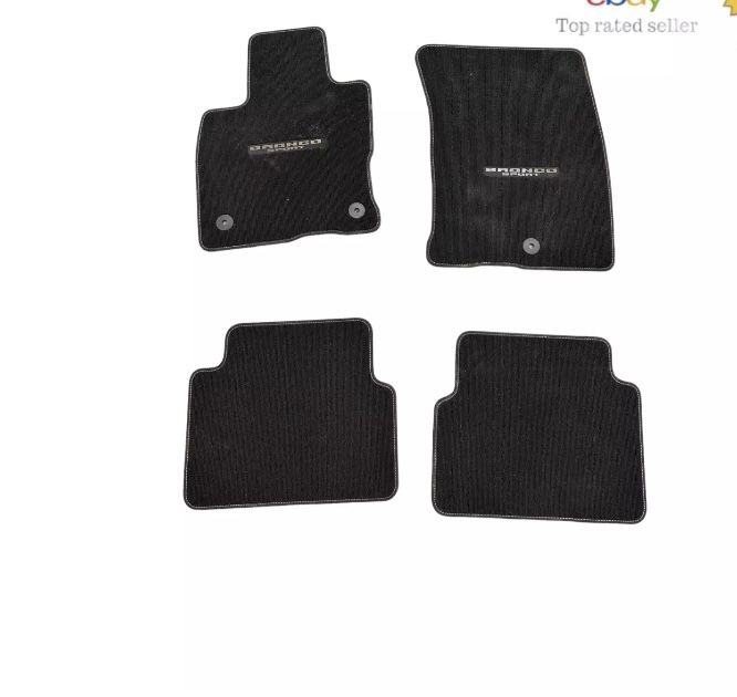 2023 Ford Bronco Sport Badlands 4 Door OEM Black Carpet Floor Mats Set Of Four