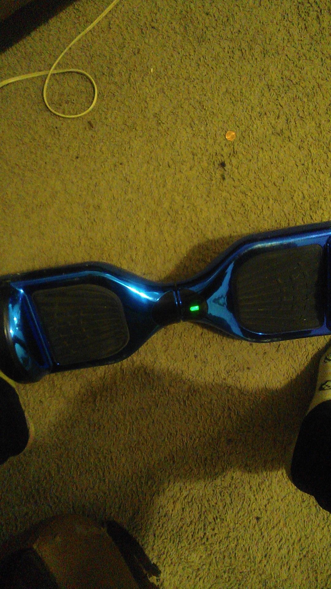 Blue Hoverboard With Bluetooth