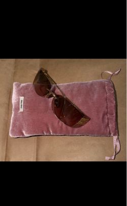BRAND NEW - MiuMiu Rose Gold A51S (Small Shield) Sunglasses *READ DESCRIPTION*