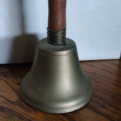 Antique Brass School Teacher Hand Bell