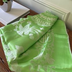 Green Silk Fabric