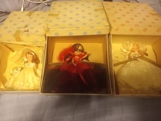 Nancy Ann Storybook Dolls 1940s 156,301,308 w/boxes