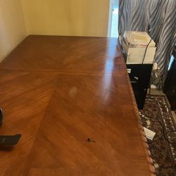 Hand Carved Wooden Table For Sale