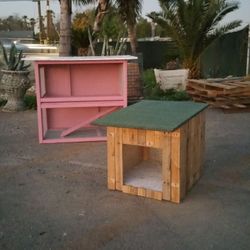 Dog houses, rabbit cages, chicken coops