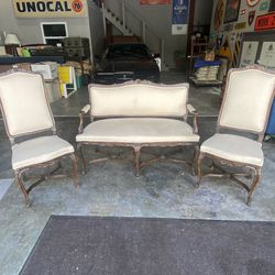 Bench With 2 Matching Side Chairs