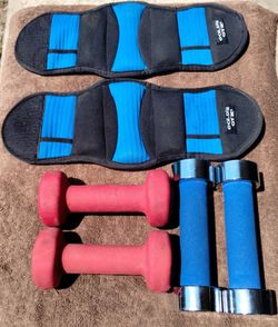 Dumbbells and Ankle Weights