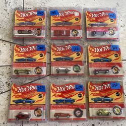 Awesome vintage collection lot of carded mint redline Hot Wheels original red lines toy cars