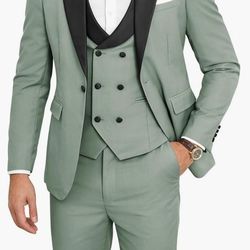 Brand New Men's Size Large Sage Green Suit 