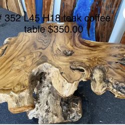 🌿 Teak Root Wooden Coffee Table 🌿