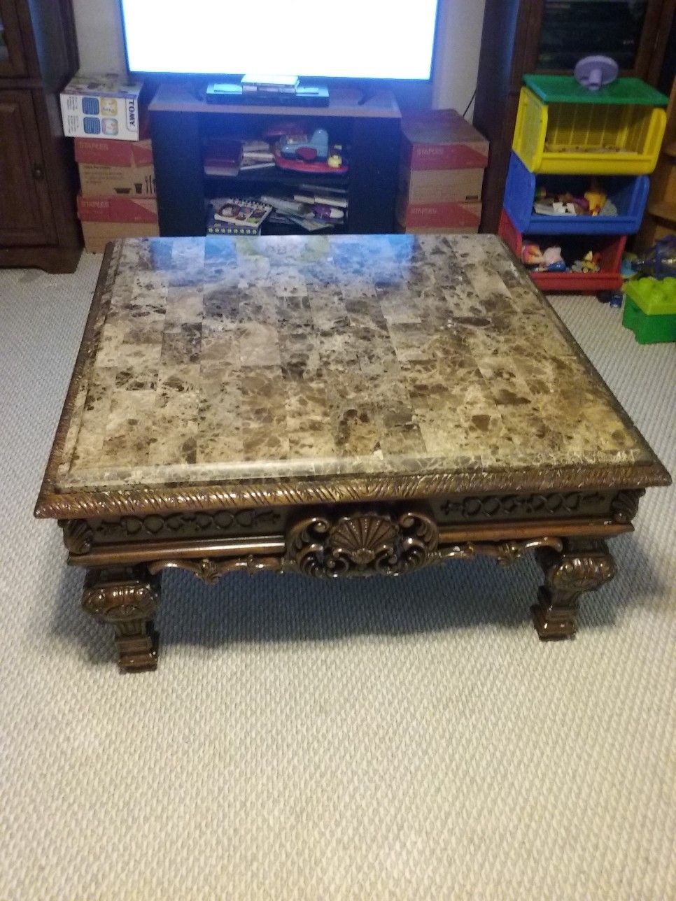 Marble living room table - coffee table