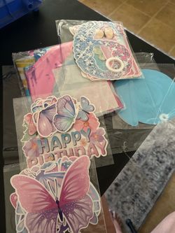 6yr old butterfly birthday decor