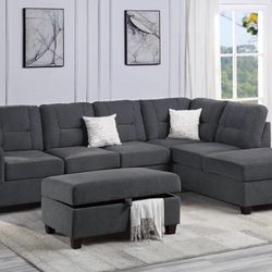 Sectional Sofa With Ottoman Storage