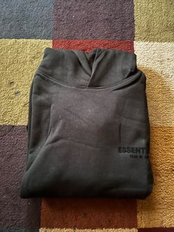 Black Essential  Hoodie