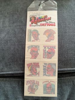 Dennis Rodman The Worm 8 Temporary Tattoos Pack