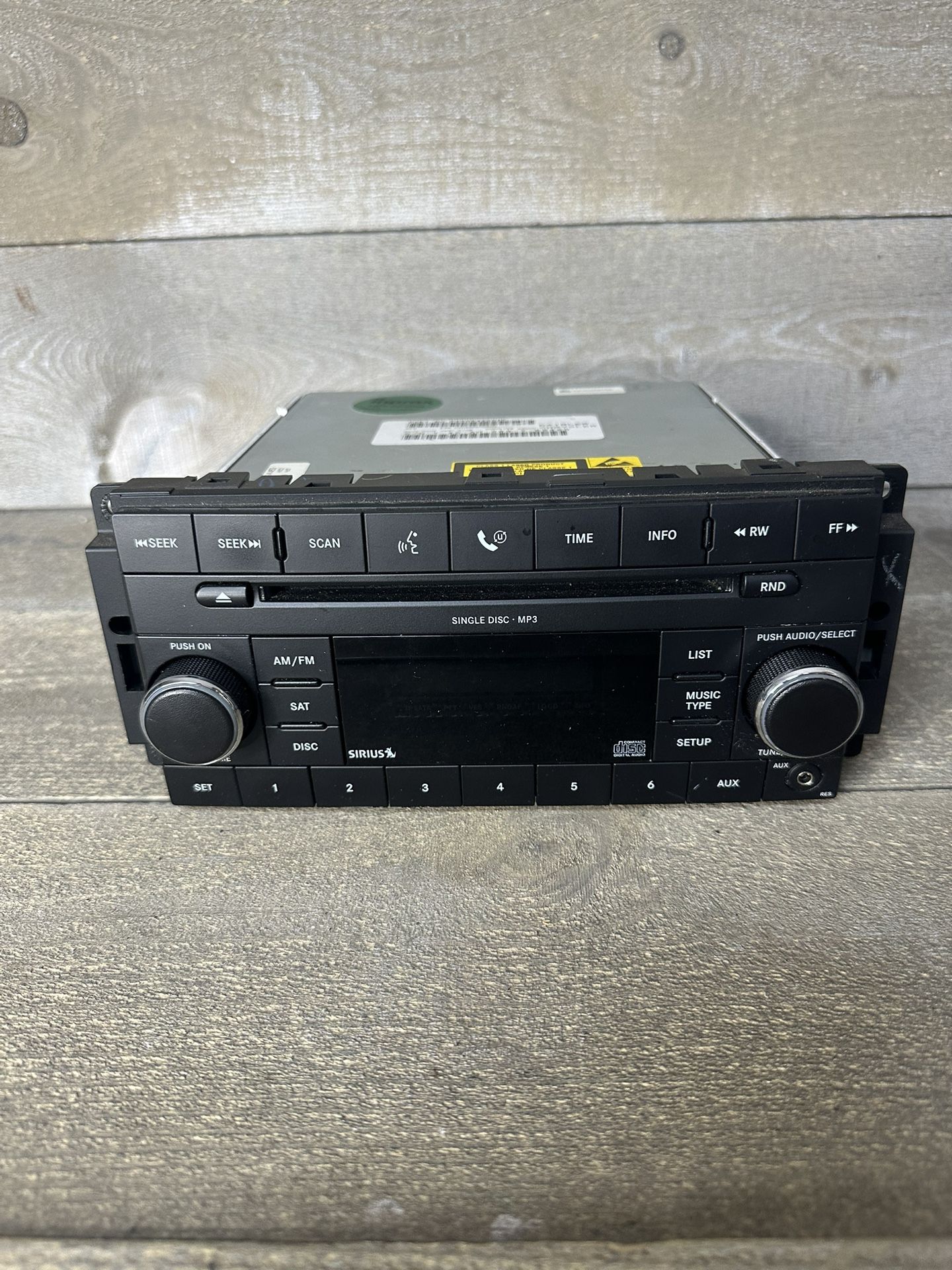 07-12 Chrysler Dodge Jeep Radio CD MP3 Player AUX Sirius Uconnect P0(contact info removed)AF