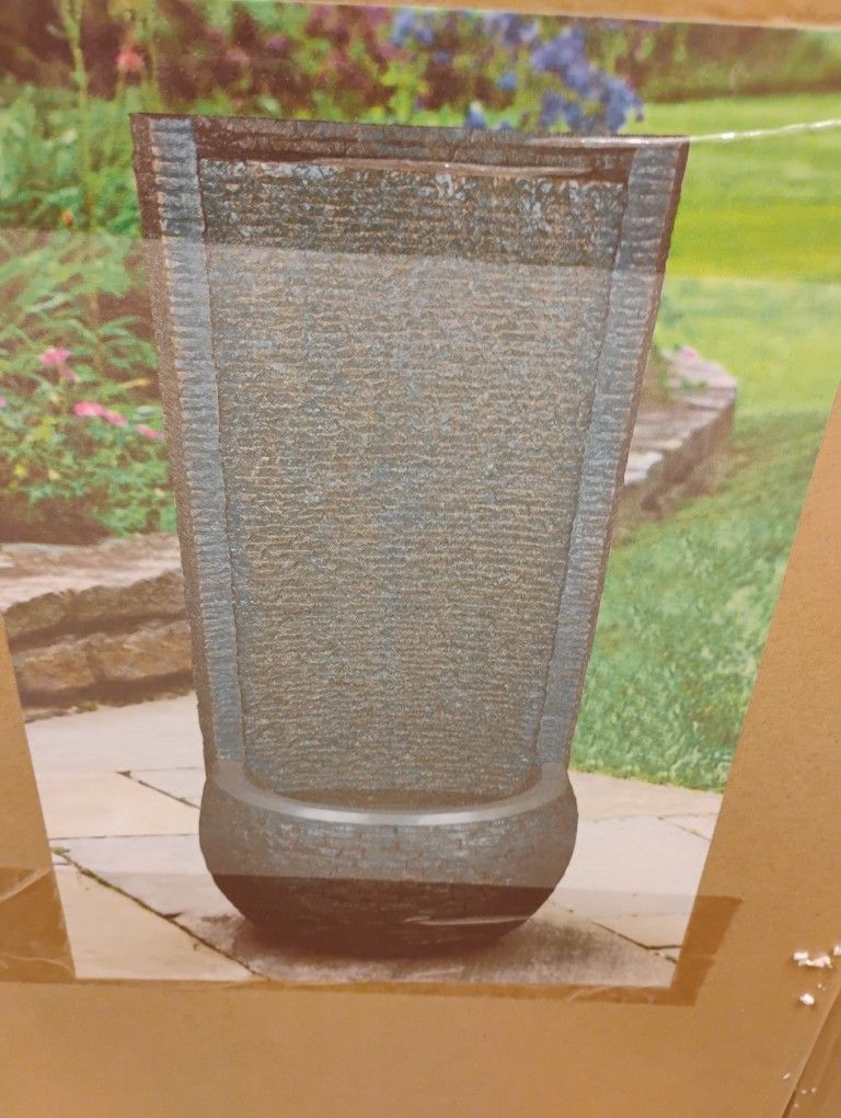 Indoor outdoor waterfall fountain Art Deco 36 "