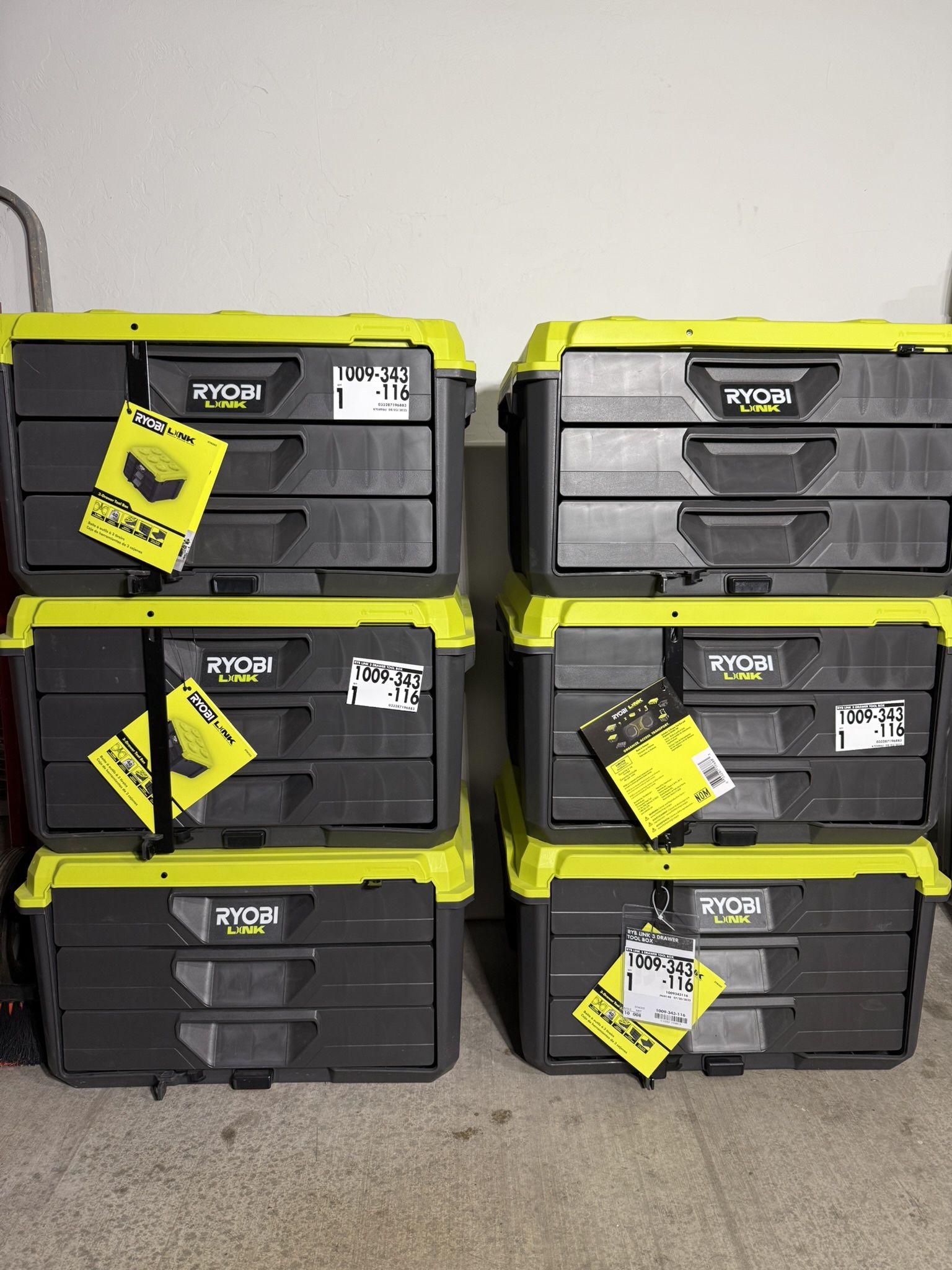 RYOBI LINK 20 in. 3-Drawer Modular Hand Tool Box