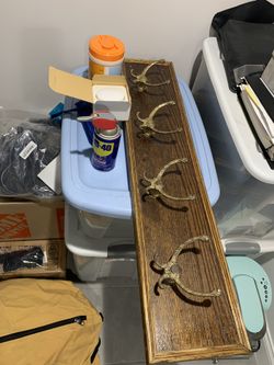 Classic CoatRack Texas Horseshoe Wood Design