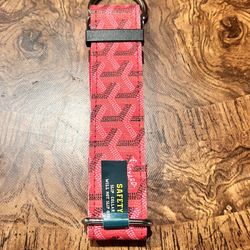 Custom “Goyard” Safety Dog Collar