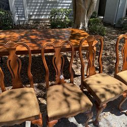 Dining table with 6 chairs