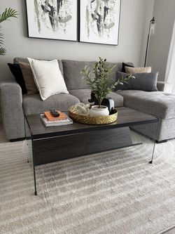 Modern Dark Grey Coffee Table