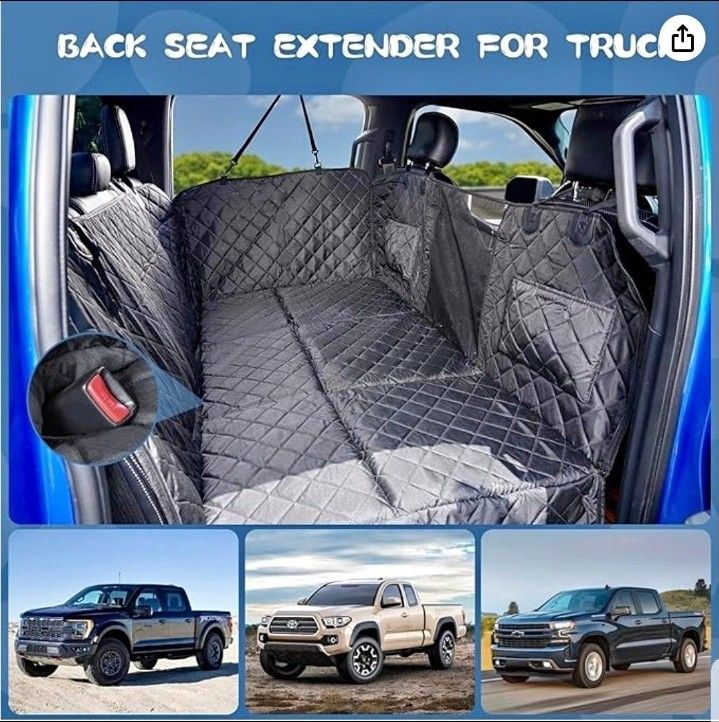 Pet Seat Cover for Back Seat Truck, Large Space
