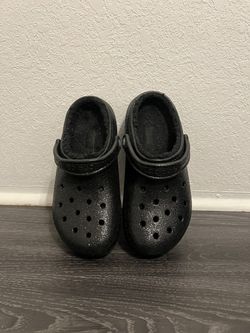Sparkly Black Crocs