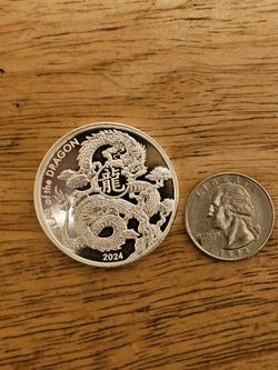 2024 Dragon 1 Ounce Troy Fine Silver 999