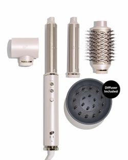 AIRE 360 | CERAMIC DUAL VOLTAGE AIR STYLER - Diffuser Bundle / Satin Blush Color