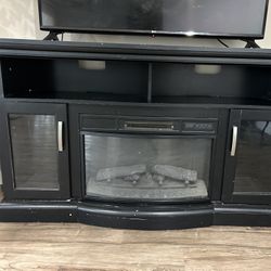TV Stand With Electric Fire 