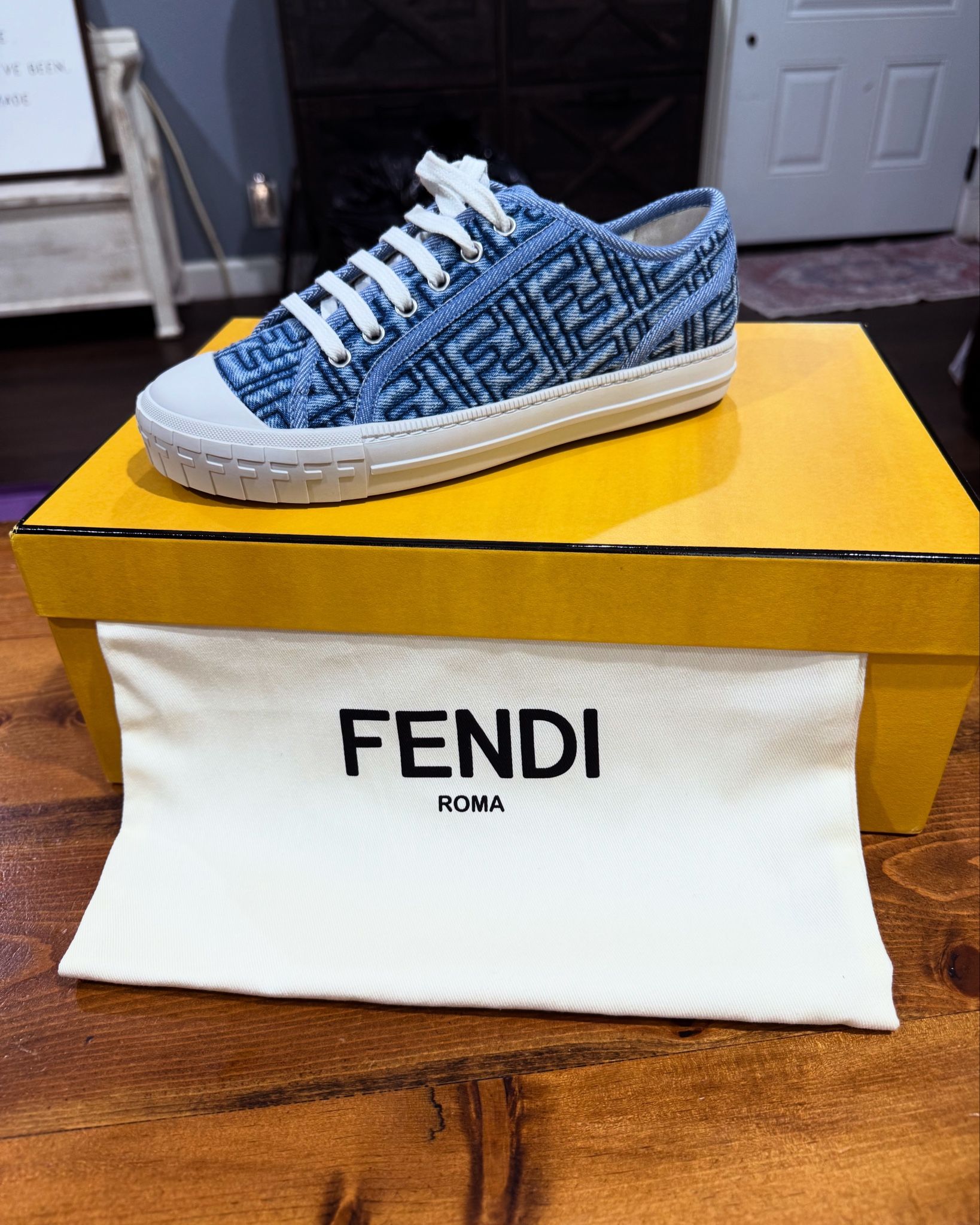 Fendi Denim Sneakers NWT