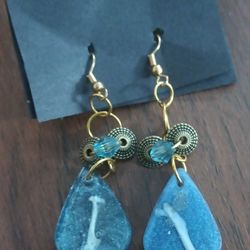 Handmade Ethically Sourced Rodent Leg Bone Resin Earrings Taxidermy/Oddity