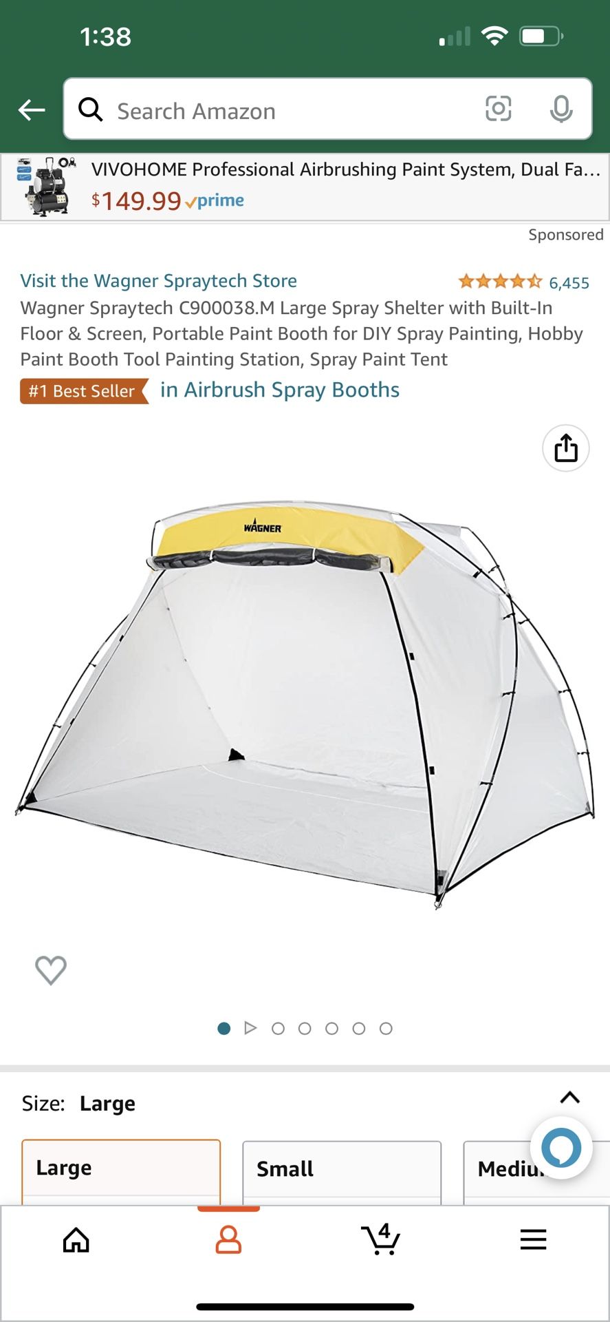 Wagner Paint Tent