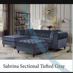 2pc Sectional Gray Or Blue NEW