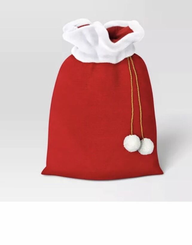 Santas Gift Bag.  Extra Large  Red Velvet Bag 