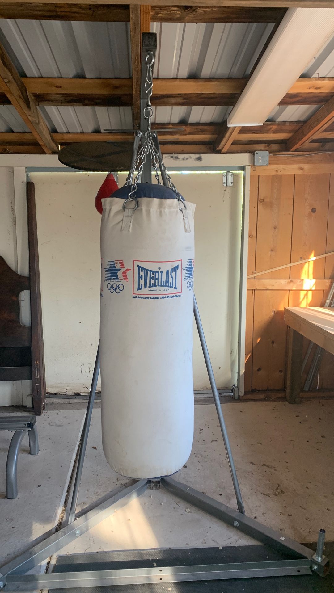 Everlast punching bag great condition $75 obo needs to be gone in next few hours I’m in process of moving .