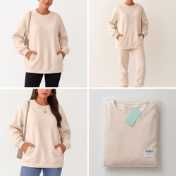 Oversized Sweater With Pockets Sizes S-2XL 