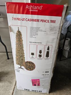 Ashland 7ft Pre-Lit Cashmere Pencil Christmas Tree