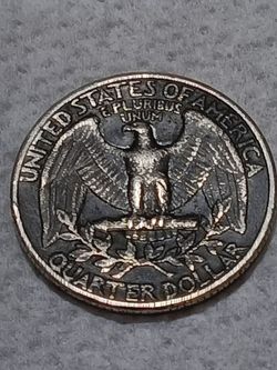 This One Is A Treasury Piece It's A Black Washington state Quarter Extremely RARE Color Black ⚫️