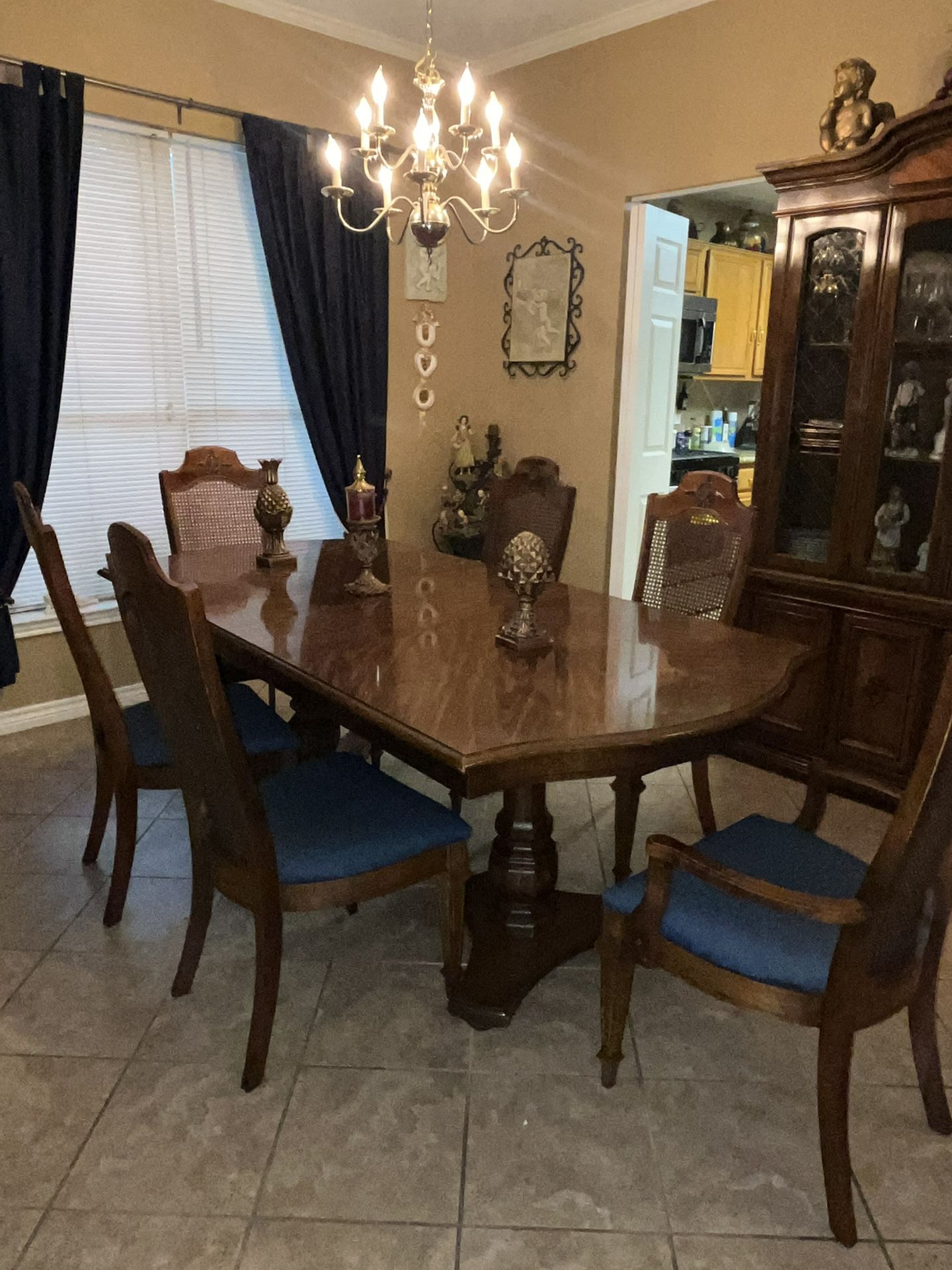 Dining Table and  China Cabinet Set