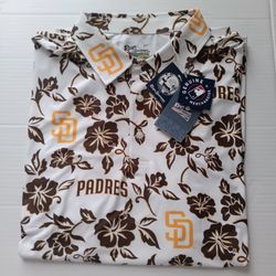 San Diego Padres Reyn Spooner Men's White Pua Performance Polo Shirt