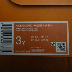 Kids SHOES - NIKE Cosmic Runner - SIZE 3Y
