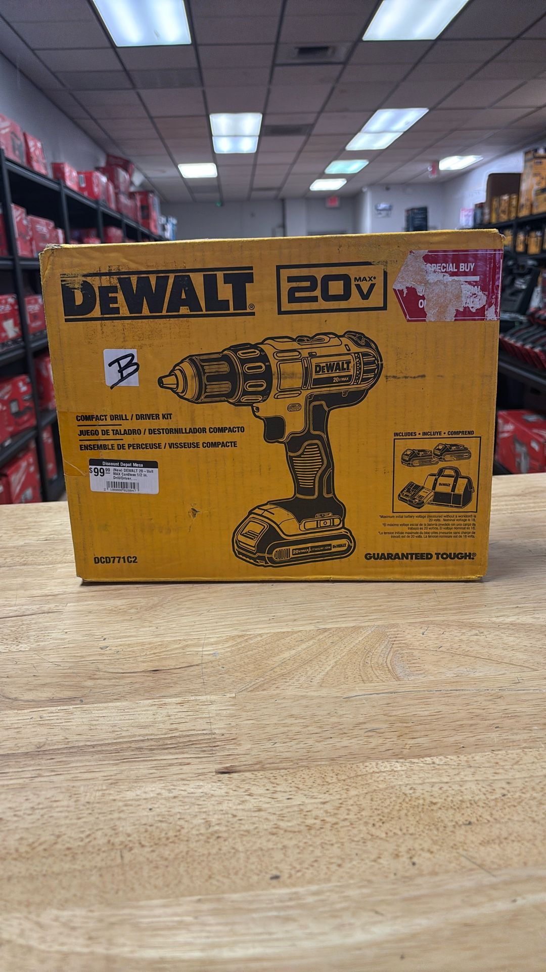 20V MAX Cordless 1/2 in. Drill/Driver, (2) 20V 1.3Ah Batteries, Charger and Bag