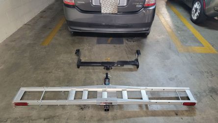PRIUS Trailer Hitch and Aluminum Motorcycle Carrier Set